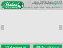 Tablet Screenshot of marylandplumbingservices.com